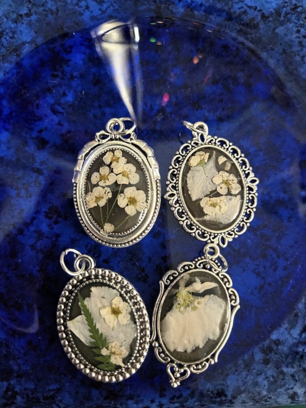 Handmade Floral Pendants